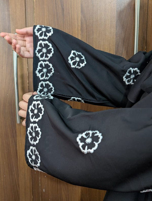 Sleeves Embroidered Abaya