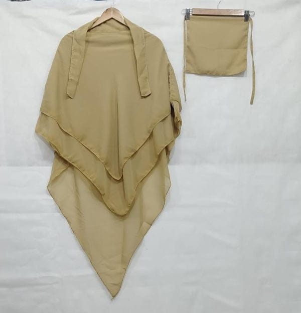 3 Layer Khimar With Nikab
