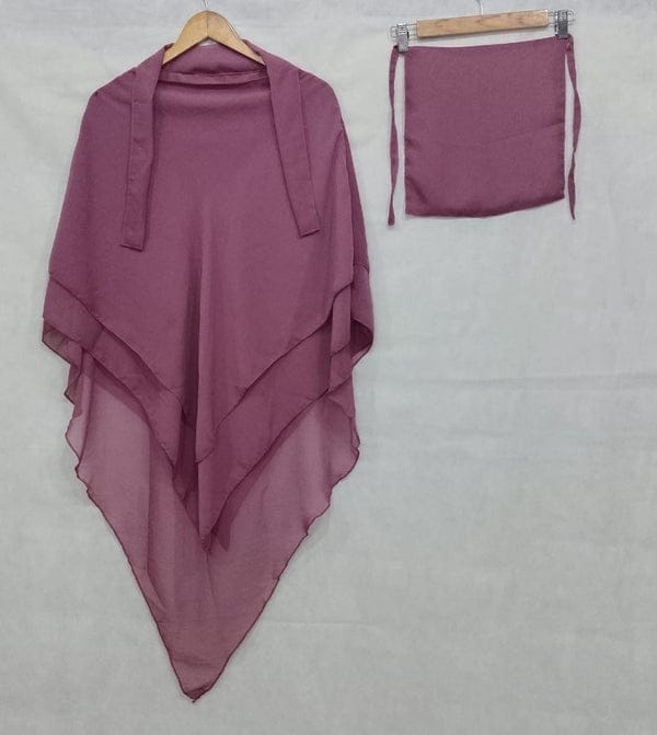 3 Layer Khimar With Nikab