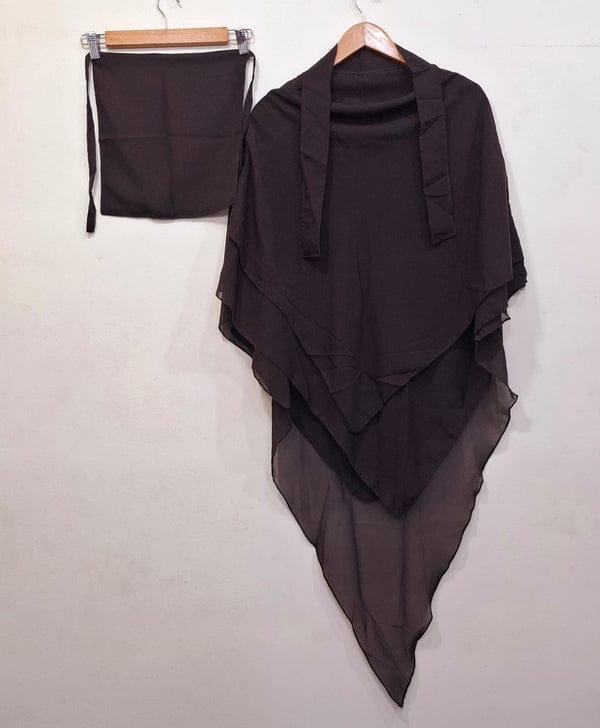 3 Layer Khimar With Nikab
