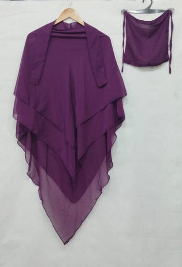 3 Layer Khimar With Nikab