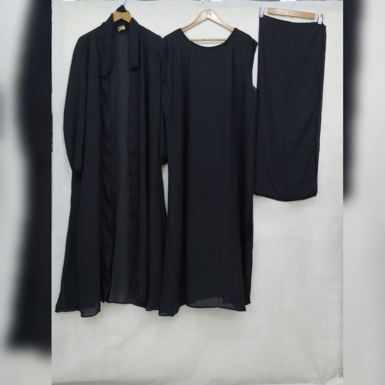 4 Piece Inner Gown Abaya Set