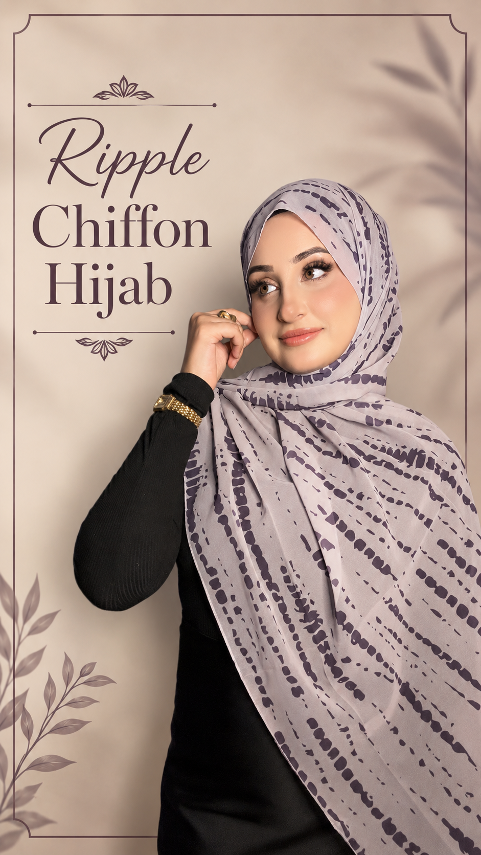 Ripple Chiffon Hijab