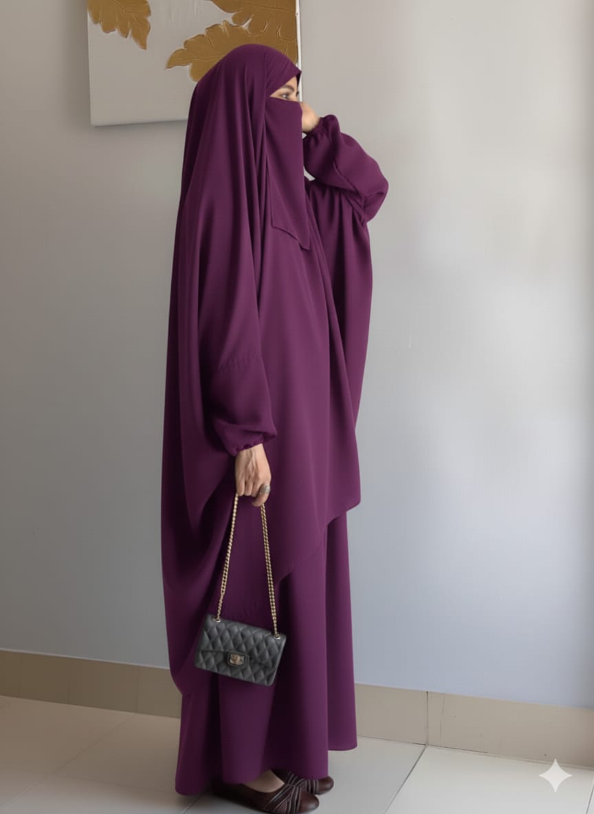 3-Piece Nikab Jilbab Skirt Set