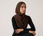 Crinkle Leopard Printed Hijab