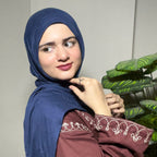 Turkish Instant Scarf Navy Blue