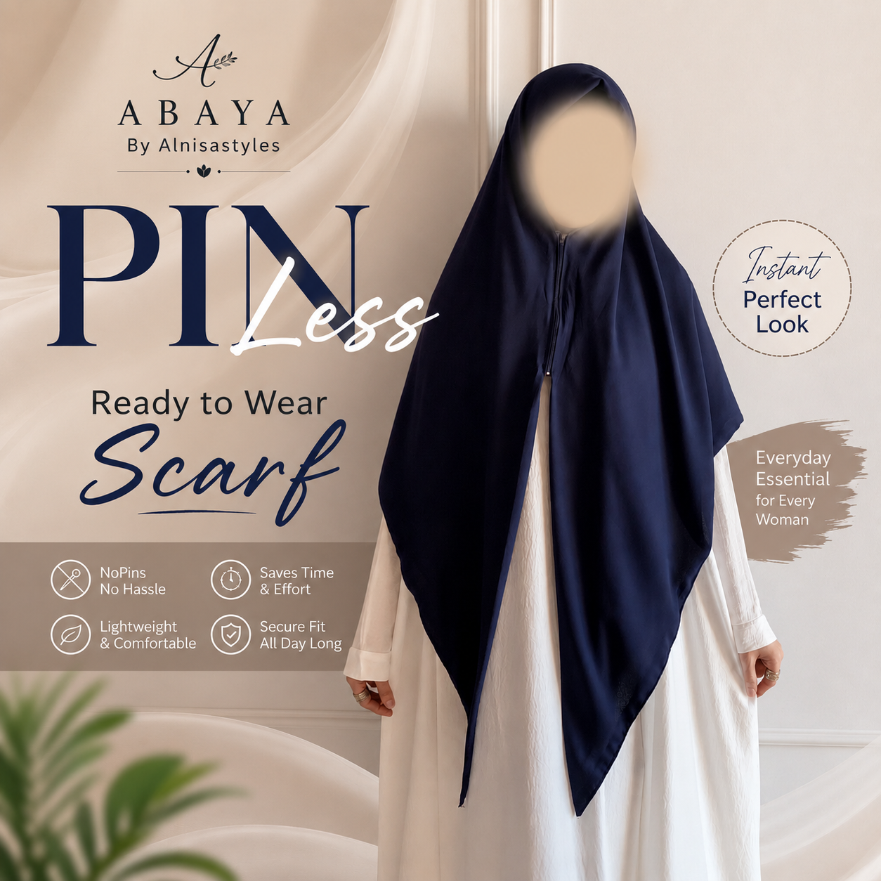 PIN Less Ready to Wear Scarf