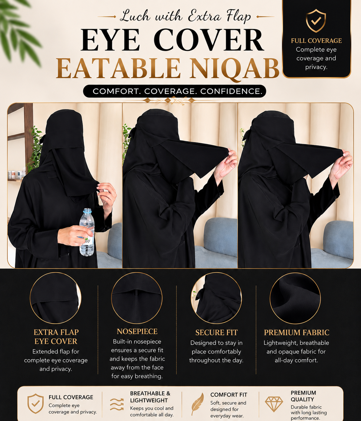 Eye Cover Eatable Niqab