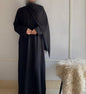 Basic Front Open Abaya with Scarf