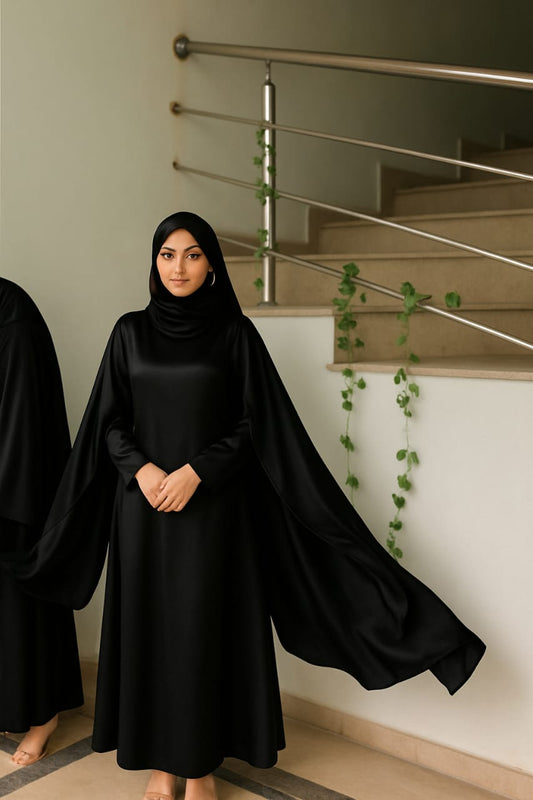 Silk Modest Flora with scarf