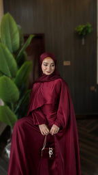 Silk Modest Flora with scarf