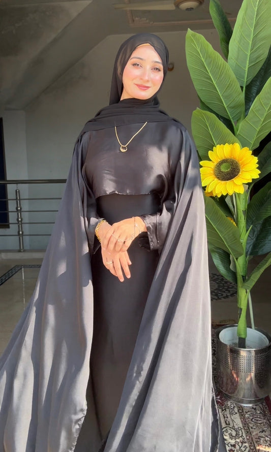 Silk Modest Flora with scarf