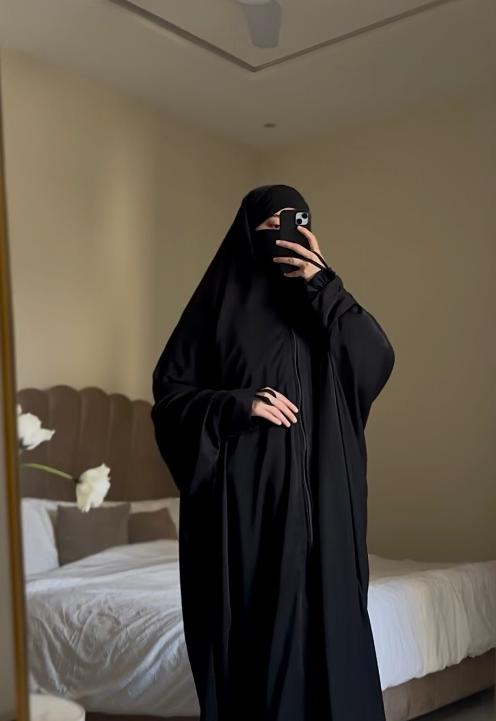 Iraqi Front Open Chadar Abaya With Zip