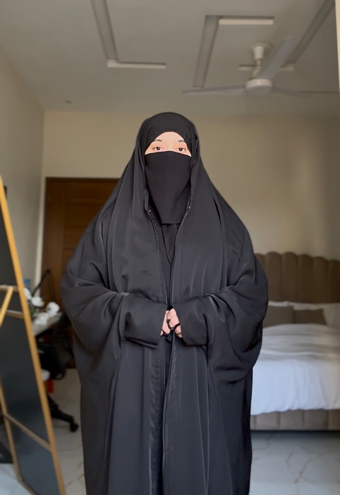 Iraqi Front Open Chadar Abaya With Zip