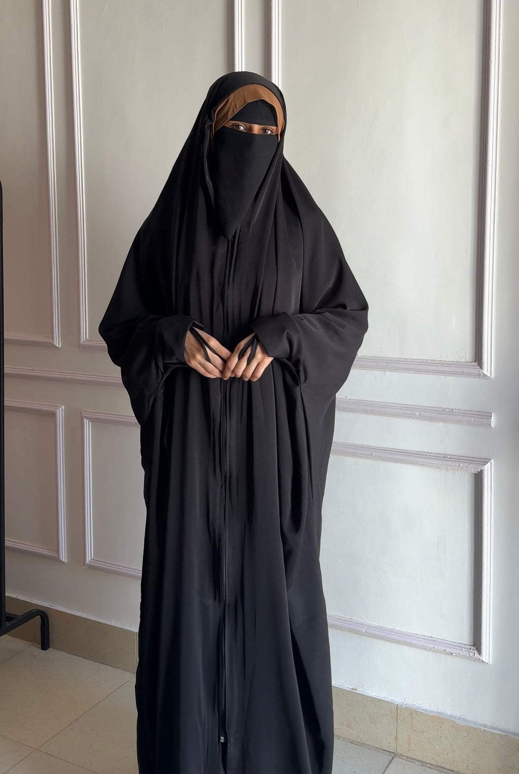 Iraqi Front Open Chadar Abaya With Zip