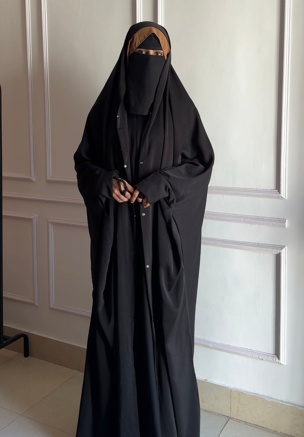 Iraqi Front Open Chadar Abaya With Button