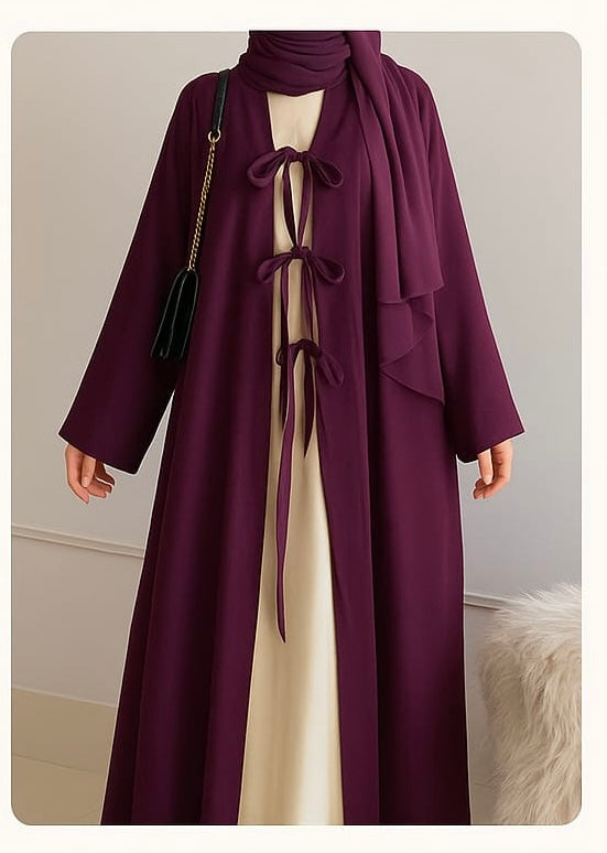 3 Piece Elegant Abaya Set