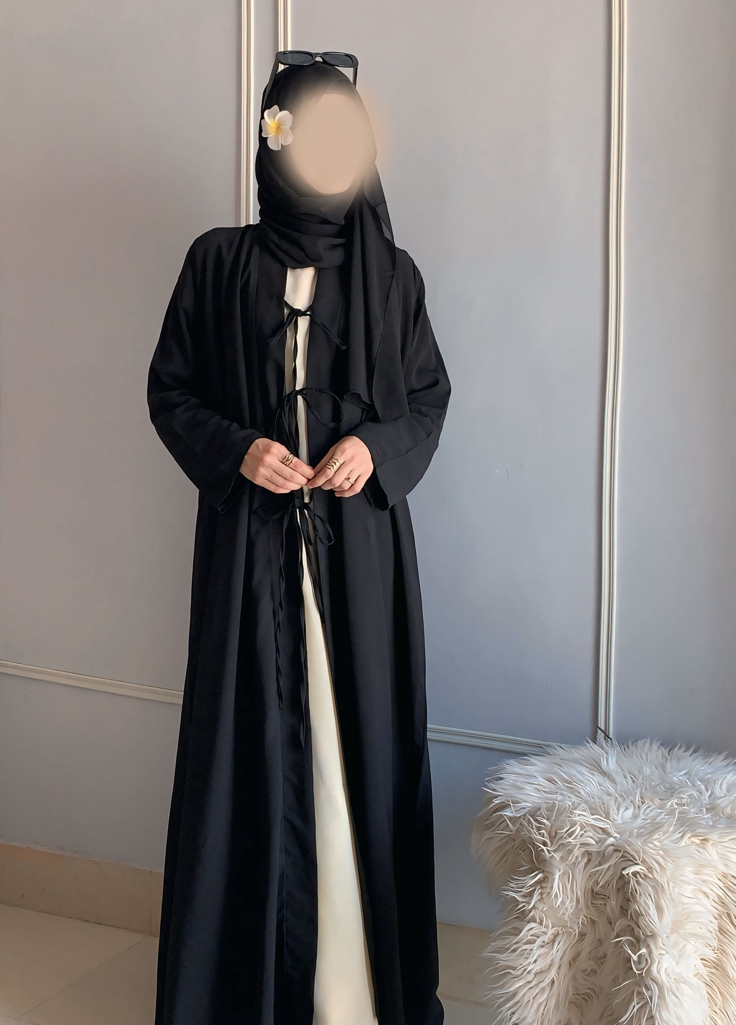 3 Piece Elegant Abaya Set