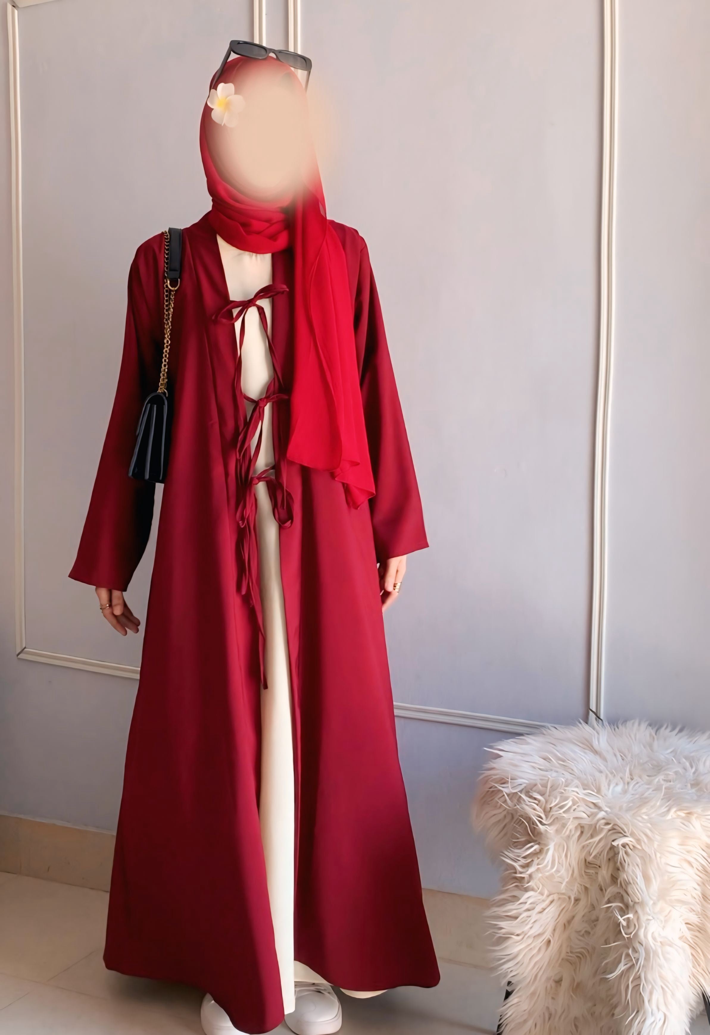 3 Piece Elegant Abaya Set