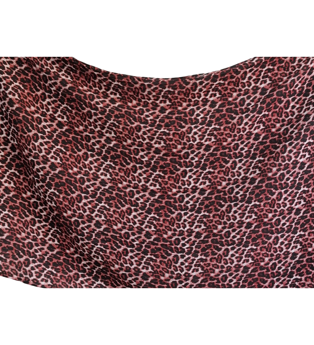 Crinkle Leopard Printed Hijab