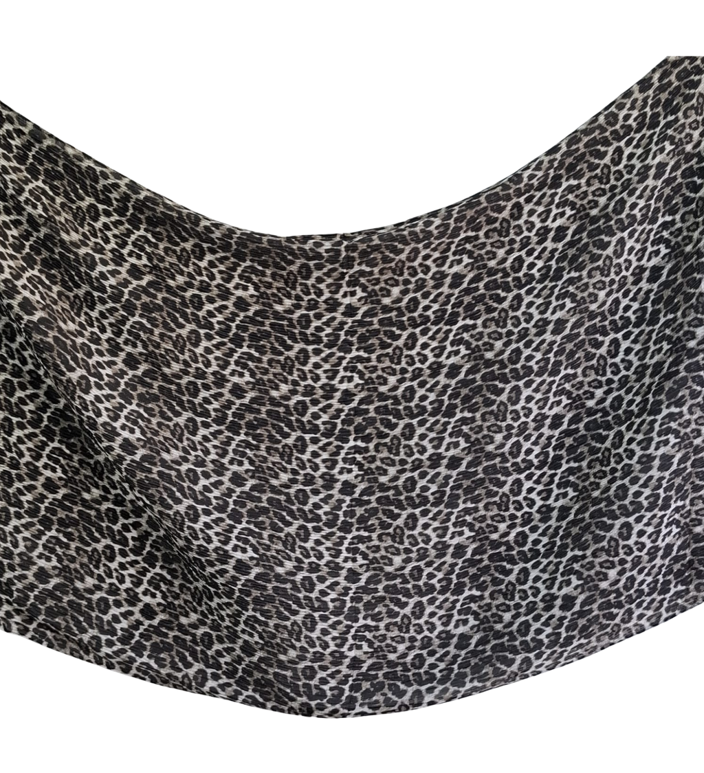 Crinkle Leopard Printed Hijab