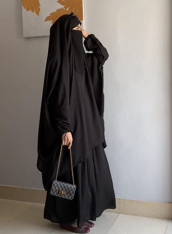 Elegant 3-Piece Nikab Jilbab Skirt Set