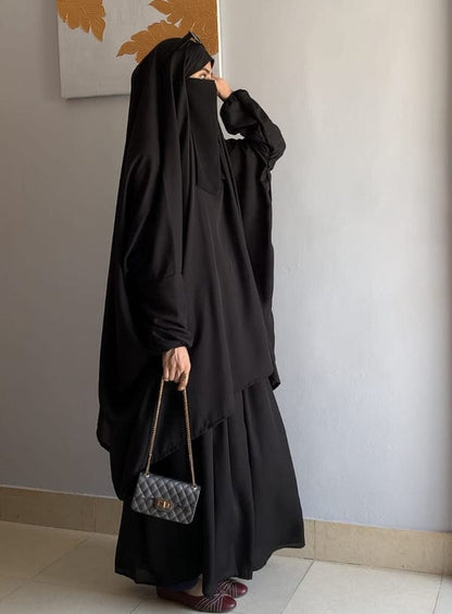 Elegant 3-Piece Nikab Jilbab Skirt Set