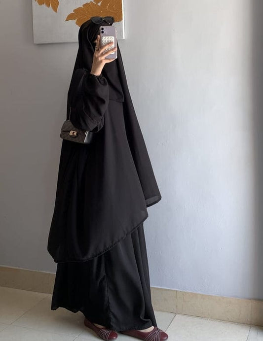 Elegant 3-Piece Nikab Jilbab Skirt Set