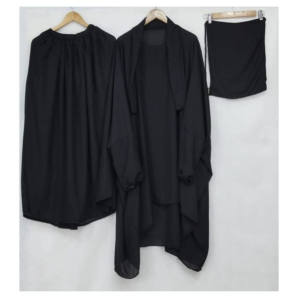 Elegant 3-Piece Nikab Jilbab Skirt Set