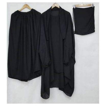 Elegant 3-Piece Nikab Jilbab Skirt Set
