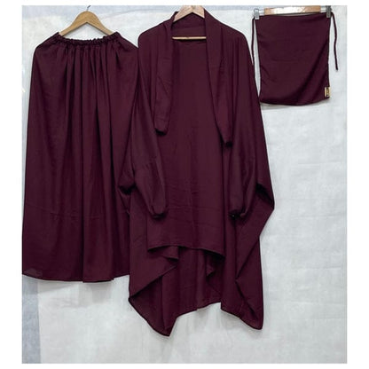 Elegant 3-Piece Nikab Jilbab Skirt Set