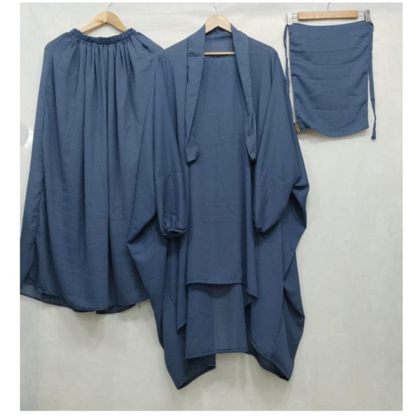 Elegant 3-Piece Nikab Jilbab Skirt Set