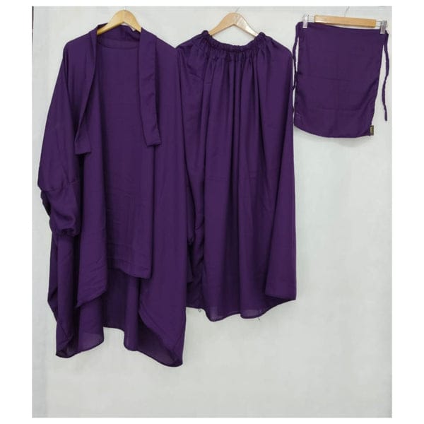 Elegant 3-Piece Nikab Jilbab Skirt Set