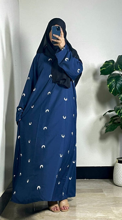 Moon Embroidered Abaya