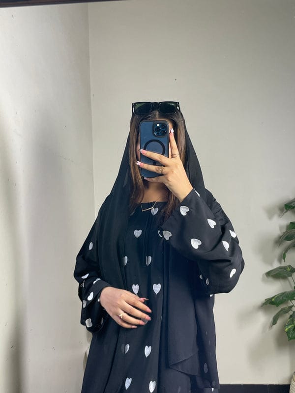 HEART FULL EMBROIDERED ABAYA