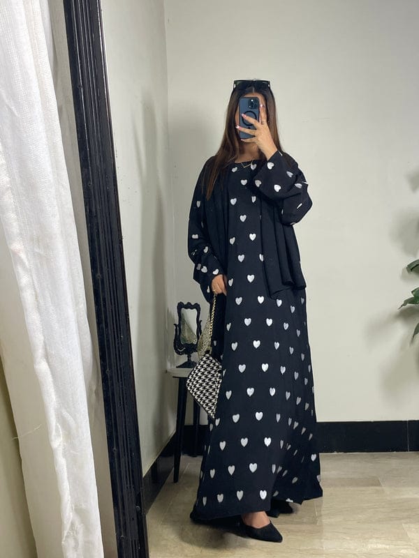 HEART FULL EMBROIDERED ABAYA