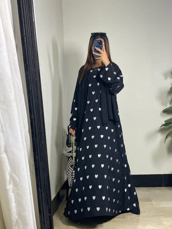 HEART FULL EMBROIDERED ABAYA