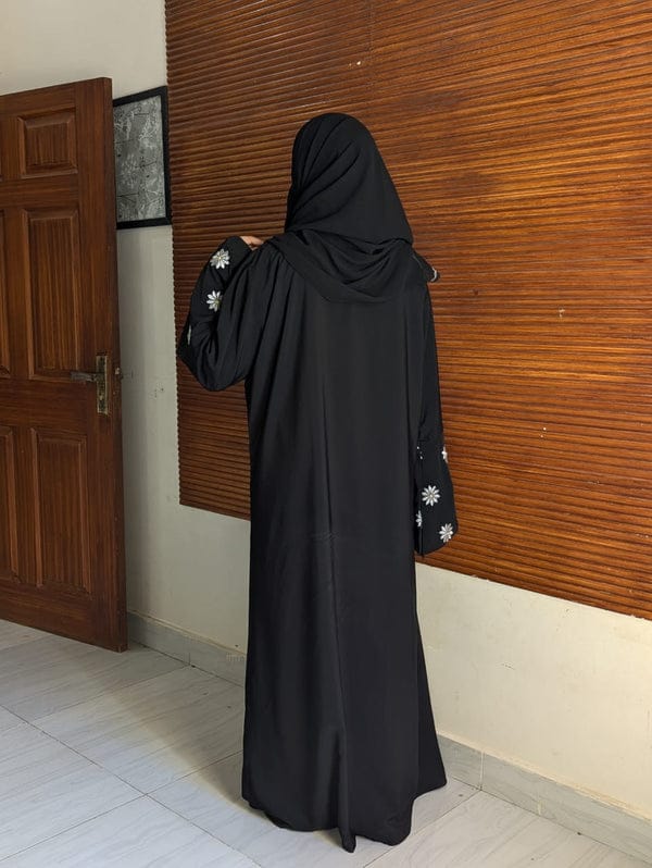 EMBROIDERED DAISY ABAYA