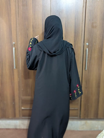 Sleeves Embroidered Abaya