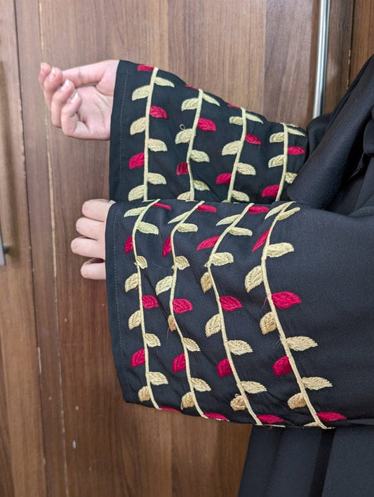 Sleeves Embroidered Abaya