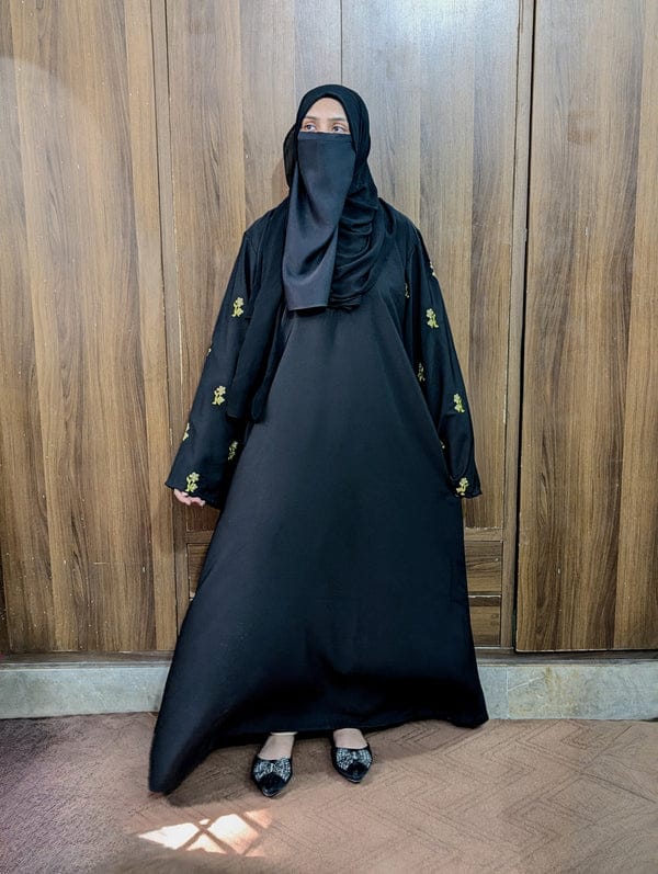 Sleeves Embroidered Abaya Blossom