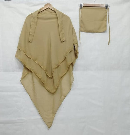 3 Layer Khimar With Nikab