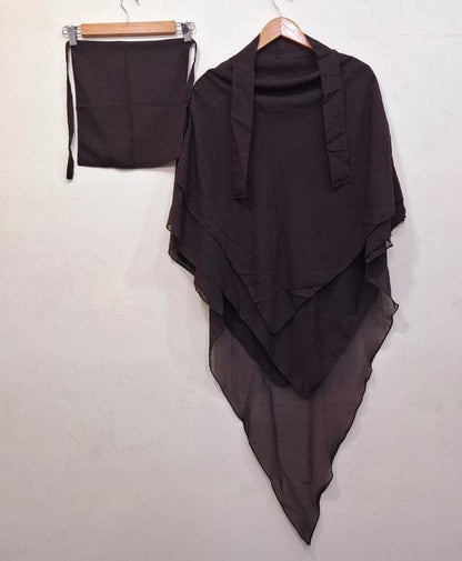3 Layer Khimar With Nikab