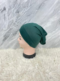 Under Scarf Tube Cap Dark Green