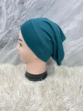 Under Scarf Tube Cap Black Teal Green