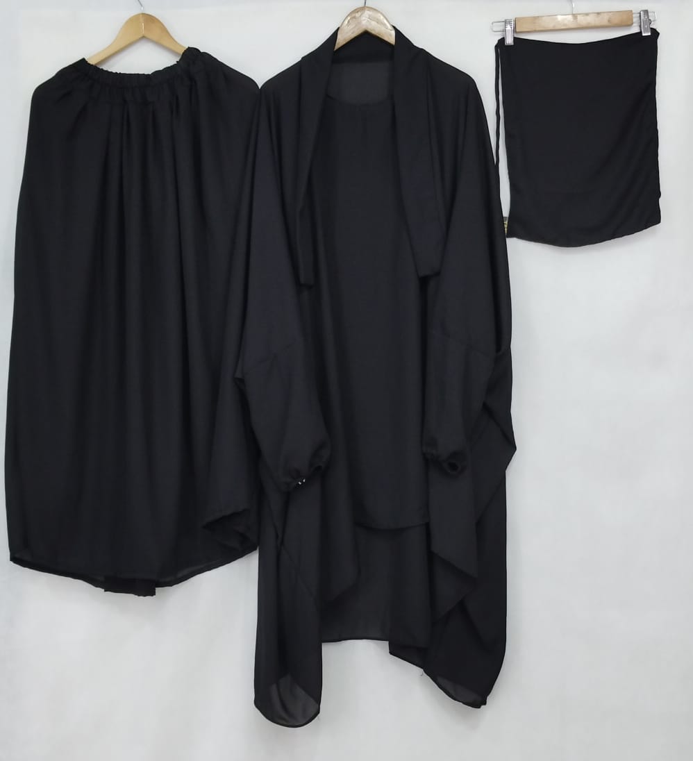 3-Piece Nikab Jilbab Skirt Set