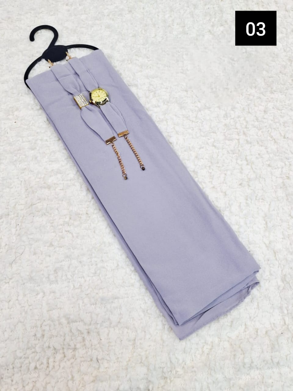 Hijab & Matching Watch + Bracelet Set