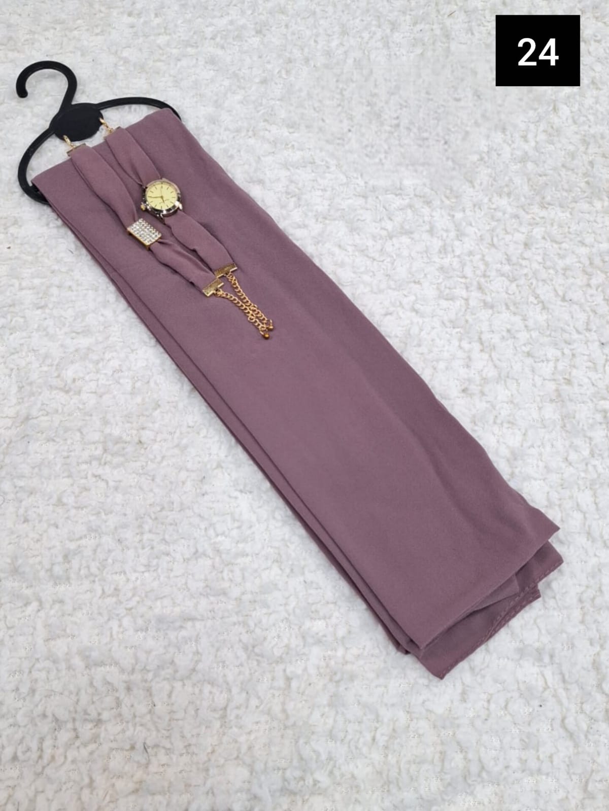 Hijab & Matching Watch + Bracelet Set