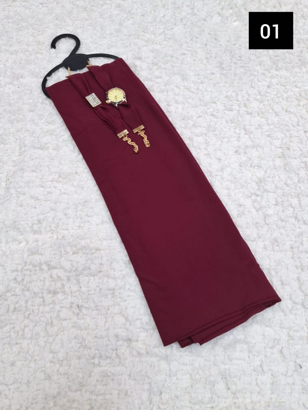 Hijab & Matching Watch + Bracelet Set