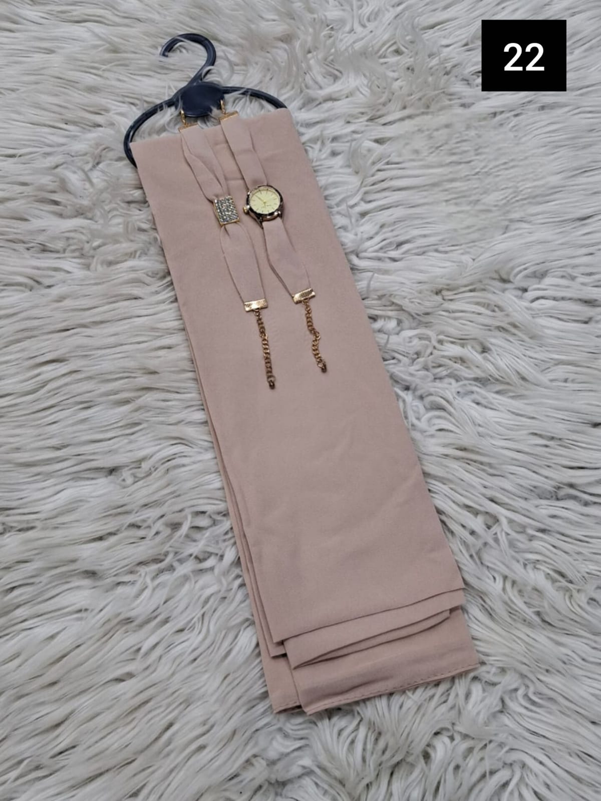 Hijab & Matching Watch + Bracelet Set